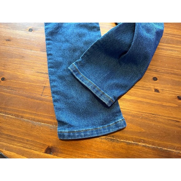 M Society Politically Incorrect Jeans Sz youth12/25 Blue Denim Front Leg Design - Picture 8 of 8